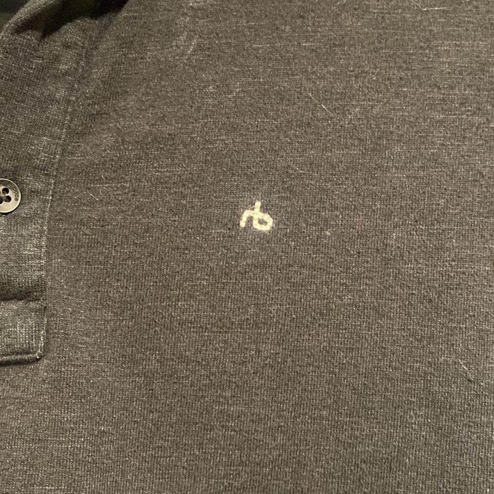 rag & bone Black Polo - Picture 2 of 3